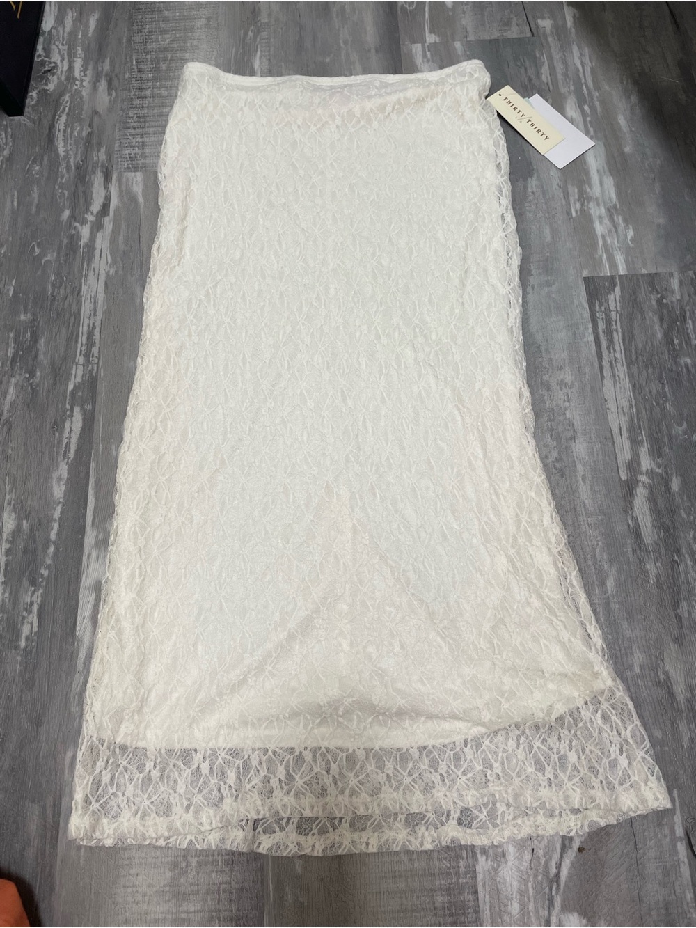Thirty Thirty White Lace Skirt